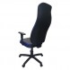 Cadeira Presidente Monza Azul com Preto